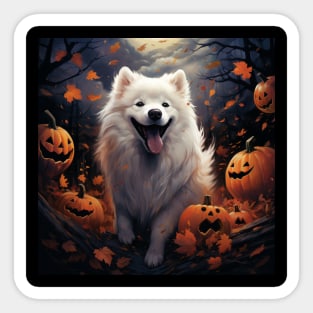 Samoyed Halloween Sticker